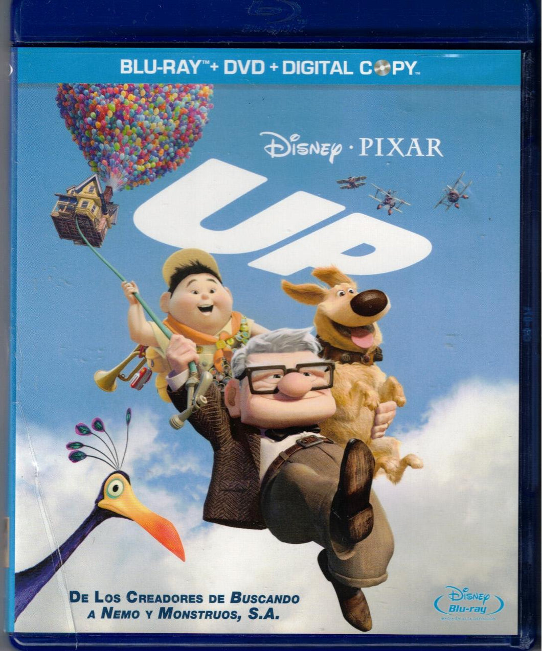 Up (Disney, Pixar) (Bluray + DVD + Copia Digital) (Como Nuevo)