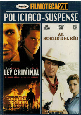 Filmoteca 2x1  Ley criminal + Al borde del río (DVD Nuevo)