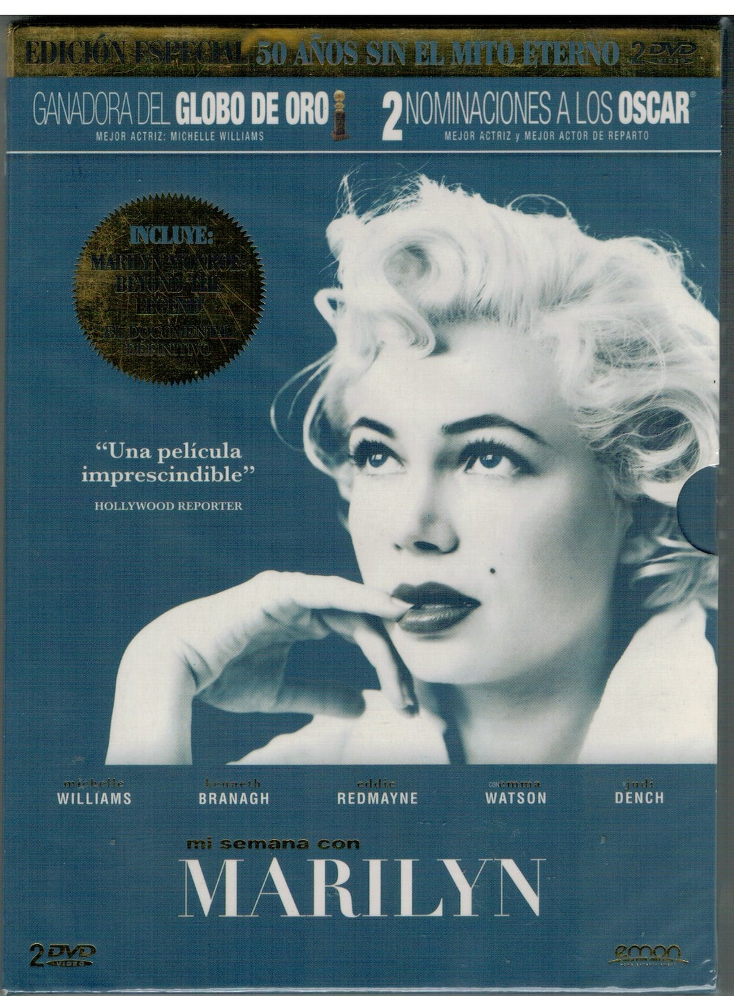 Mi semana con Marilyn (Edición Especial 50 años sin el Mito Eterno DVD Nuevo)